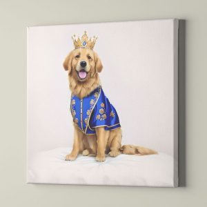 royal portrait, royal dog portrait, funny royal dog portrait, royal portrait canvas, funny gift ideas royal portrait